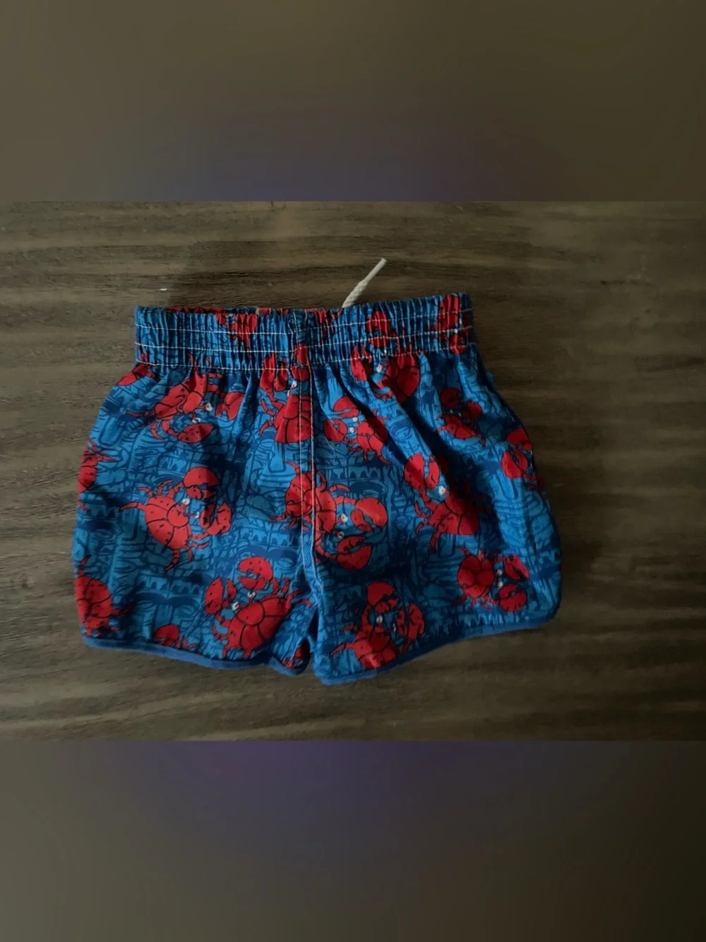 Boys Blue 🦀 Crab Print Swim Shorts